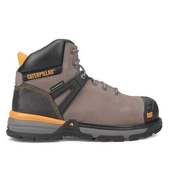 Caterpillar Excavator Superlite Waterproof Nano Toe Work Boot Pewter Men’s 14 - Picture 2 of 12